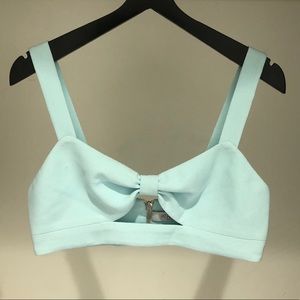 PatBo Baby Blue Bralet Crop Top